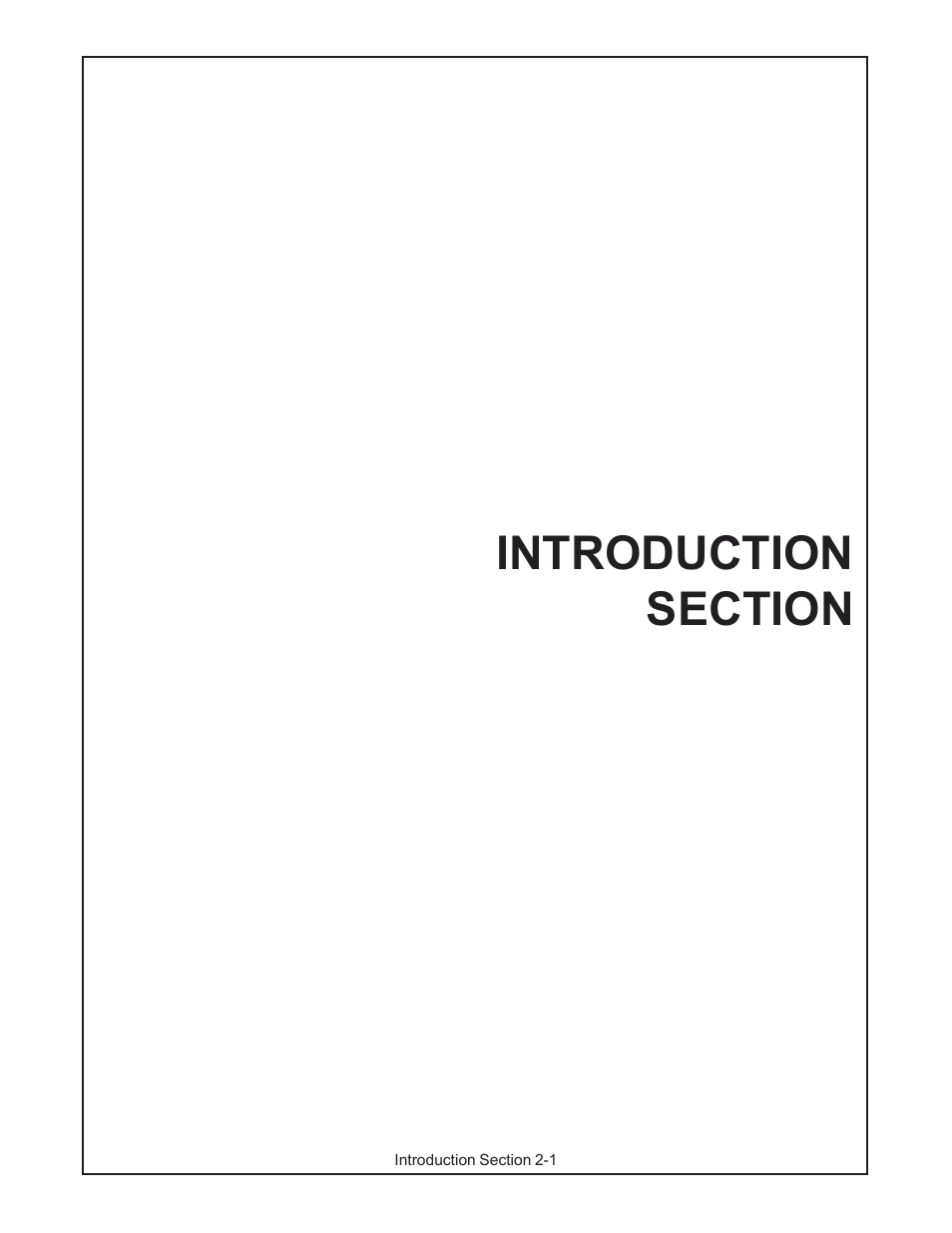 Introduction section -1 | Servis-Rhino LUMBERJACK 60/72 User Manual | Page 65 / 132