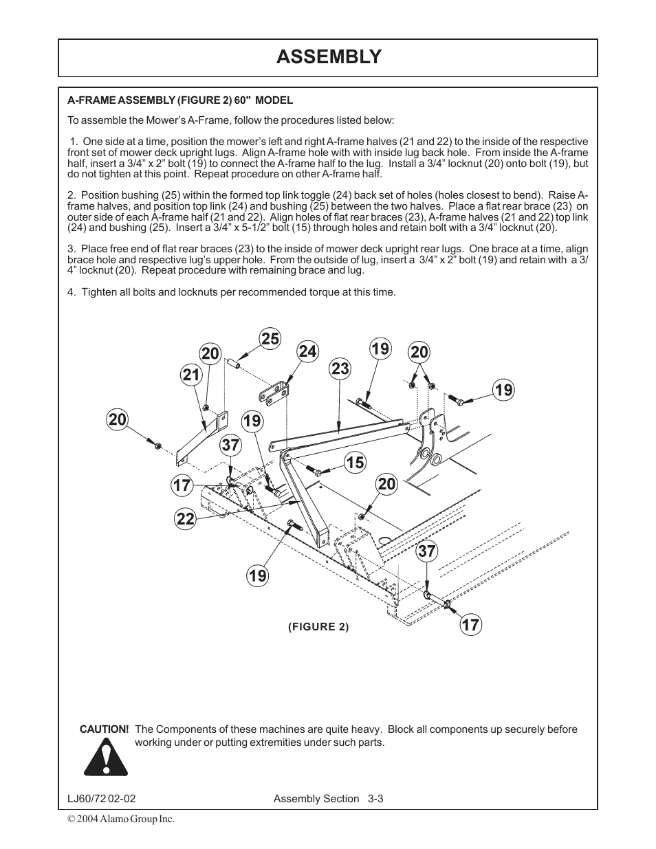 Gearbox shield -3 driveline attachment -3, Assembly | Servis-Rhino LUMBERJACK 60/72 User Manual | Page 71 / 132