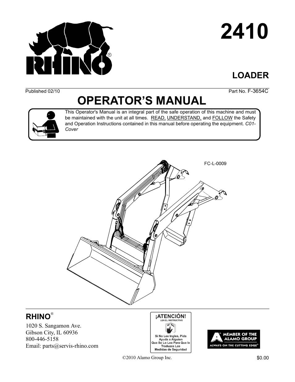 Servis-Rhino 2410 User Manual | 108 pages