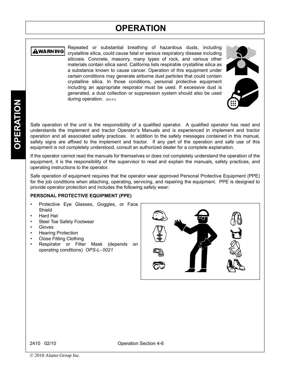 Operation, Opera t ion | Servis-Rhino 2410 User Manual | Page 54 / 108