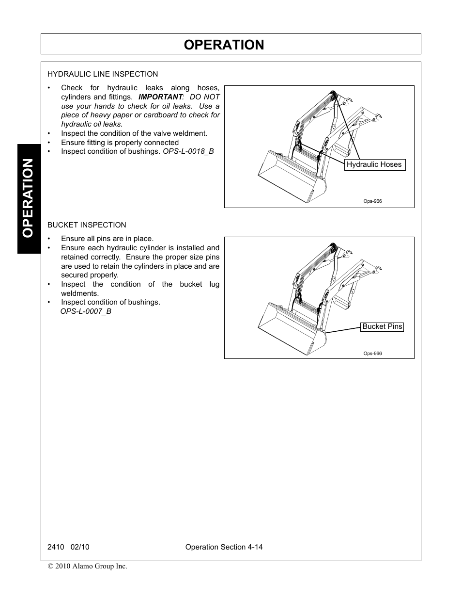 Operation, Opera t ion | Servis-Rhino 2410 User Manual | Page 62 / 108