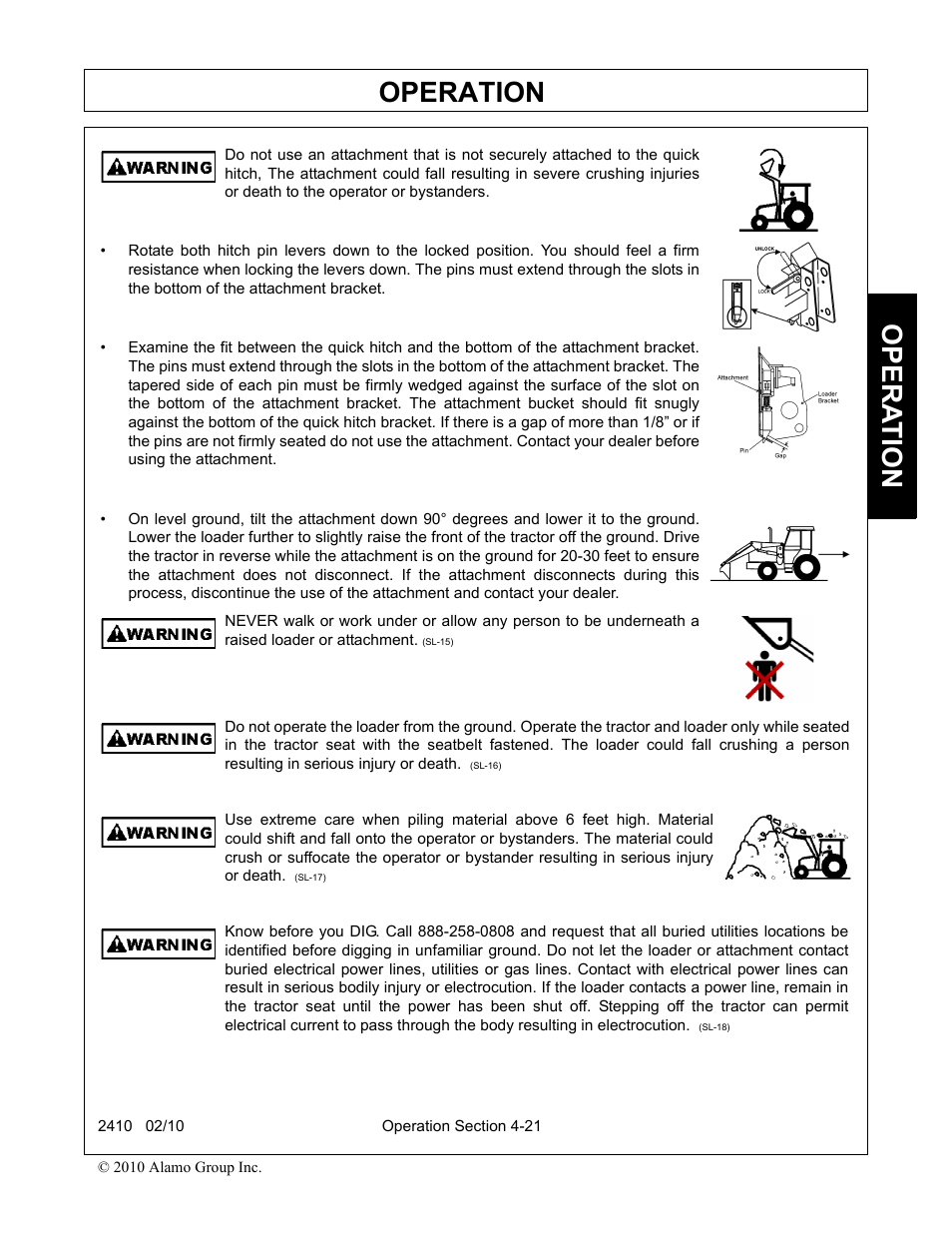 Operation, Opera t ion | Servis-Rhino 2410 User Manual | Page 69 / 108