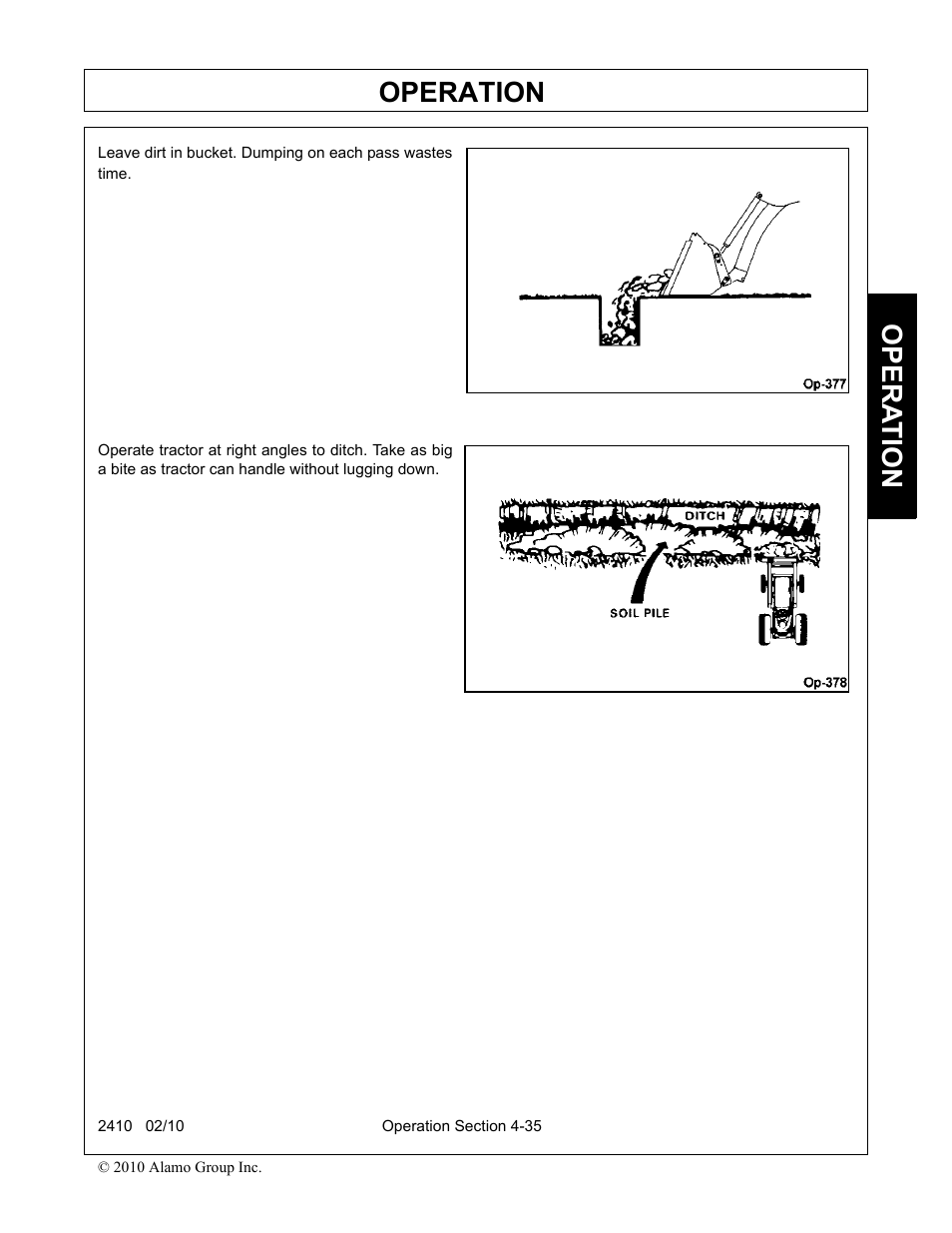 Operation, Opera t ion | Servis-Rhino 2410 User Manual | Page 83 / 108