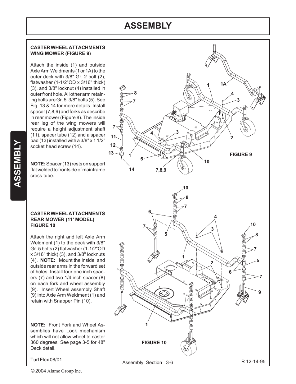 Assembly, Assembl y | Servis-Rhino TURF FLEX P/N 00763618C User Manual | Page 80 / 114