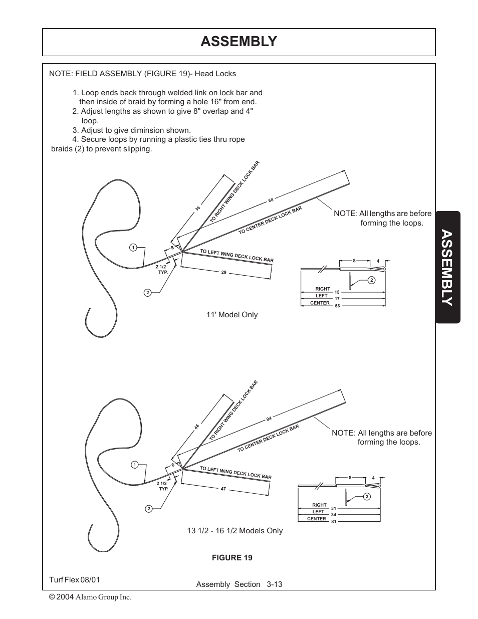 Assembly, Assembl y | Servis-Rhino TURF FLEX P/N 00763618C User Manual | Page 87 / 114