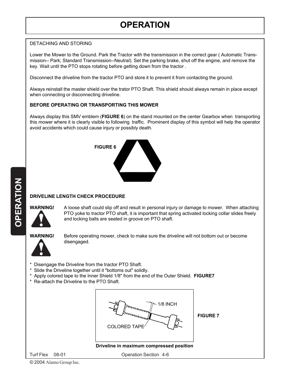 Operation, Opera tion | Servis-Rhino TURF FLEX P/N 00763618C User Manual | Page 94 / 114