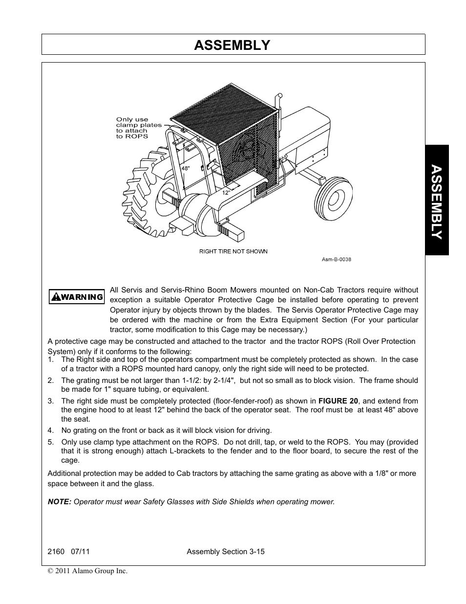 Assembly, Assembl y | Servis-Rhino BOOM ROTARY MOWER 2160 User Manual | Page 109 / 204