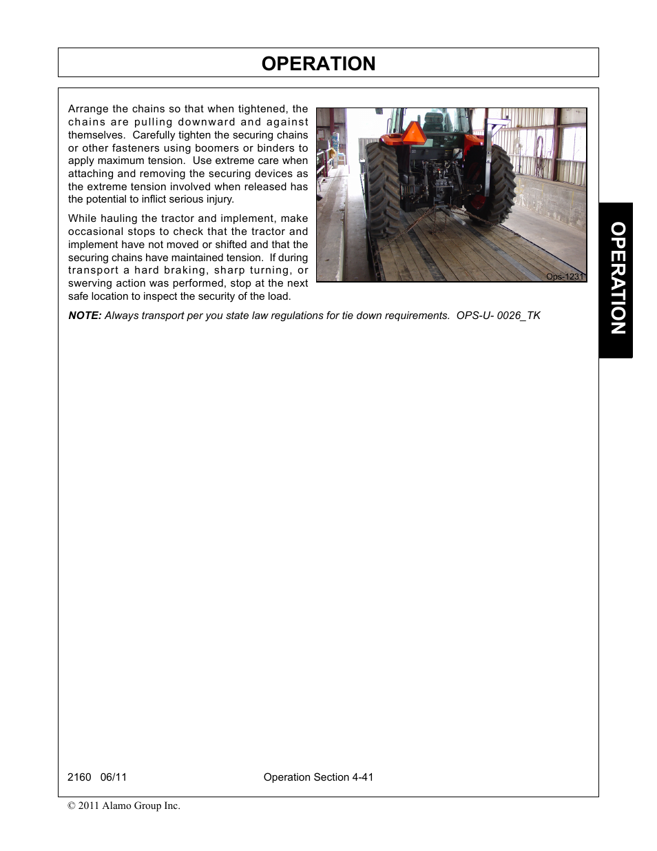 Operation, Opera t ion | Servis-Rhino BOOM ROTARY MOWER 2160 User Manual | Page 151 / 204