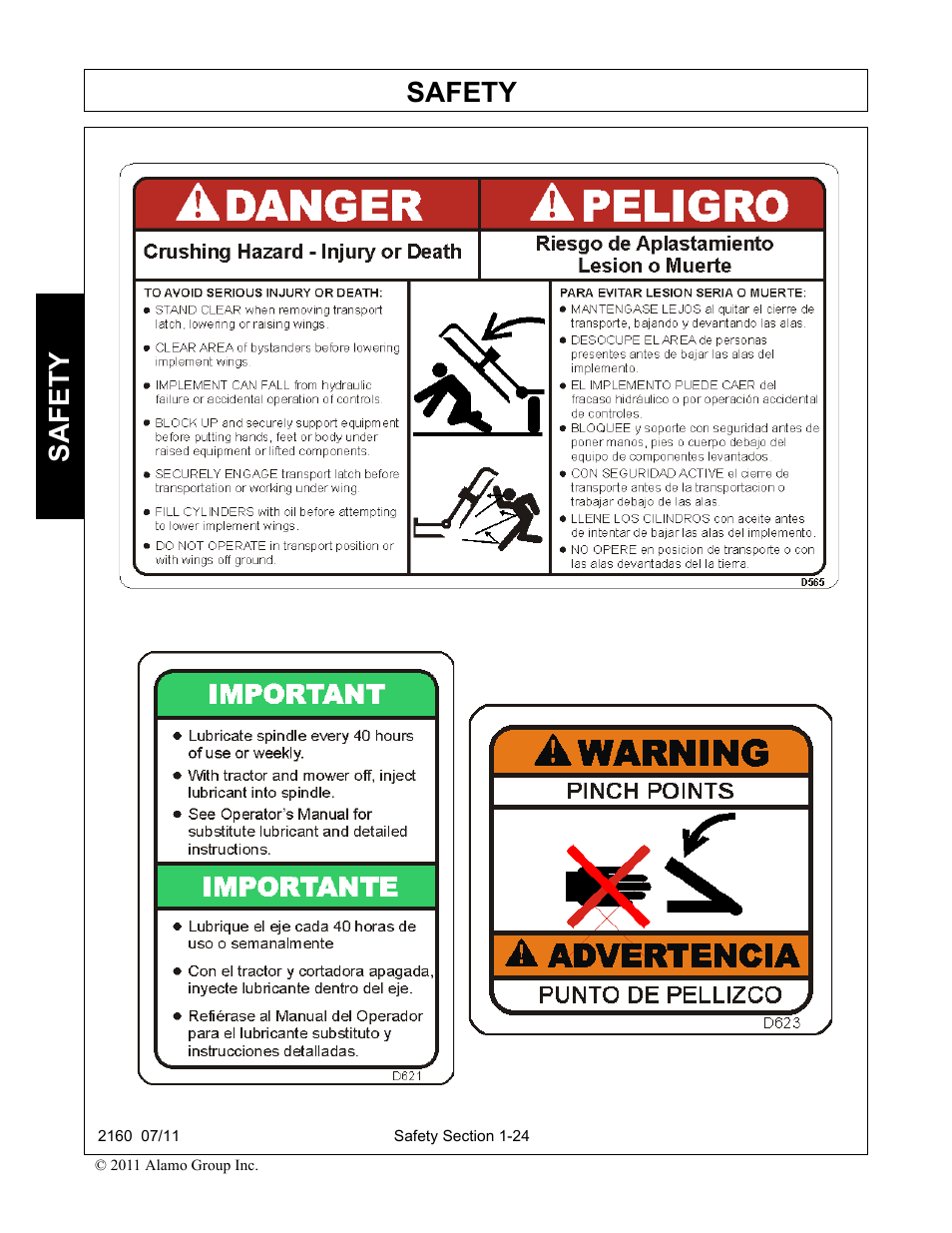Safety | Servis-Rhino BOOM ROTARY MOWER 2160 User Manual | Page 32 / 204