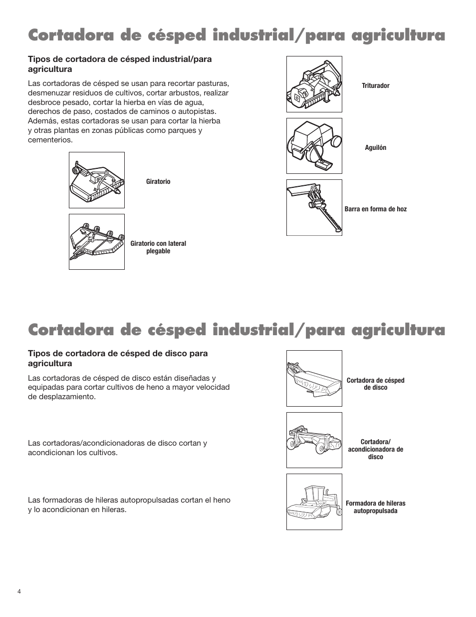 Cortadora de césped industrial/para agricultura | Servis-Rhino BOOM ROTARY MOWER 2160 User Manual | Page 66 / 204