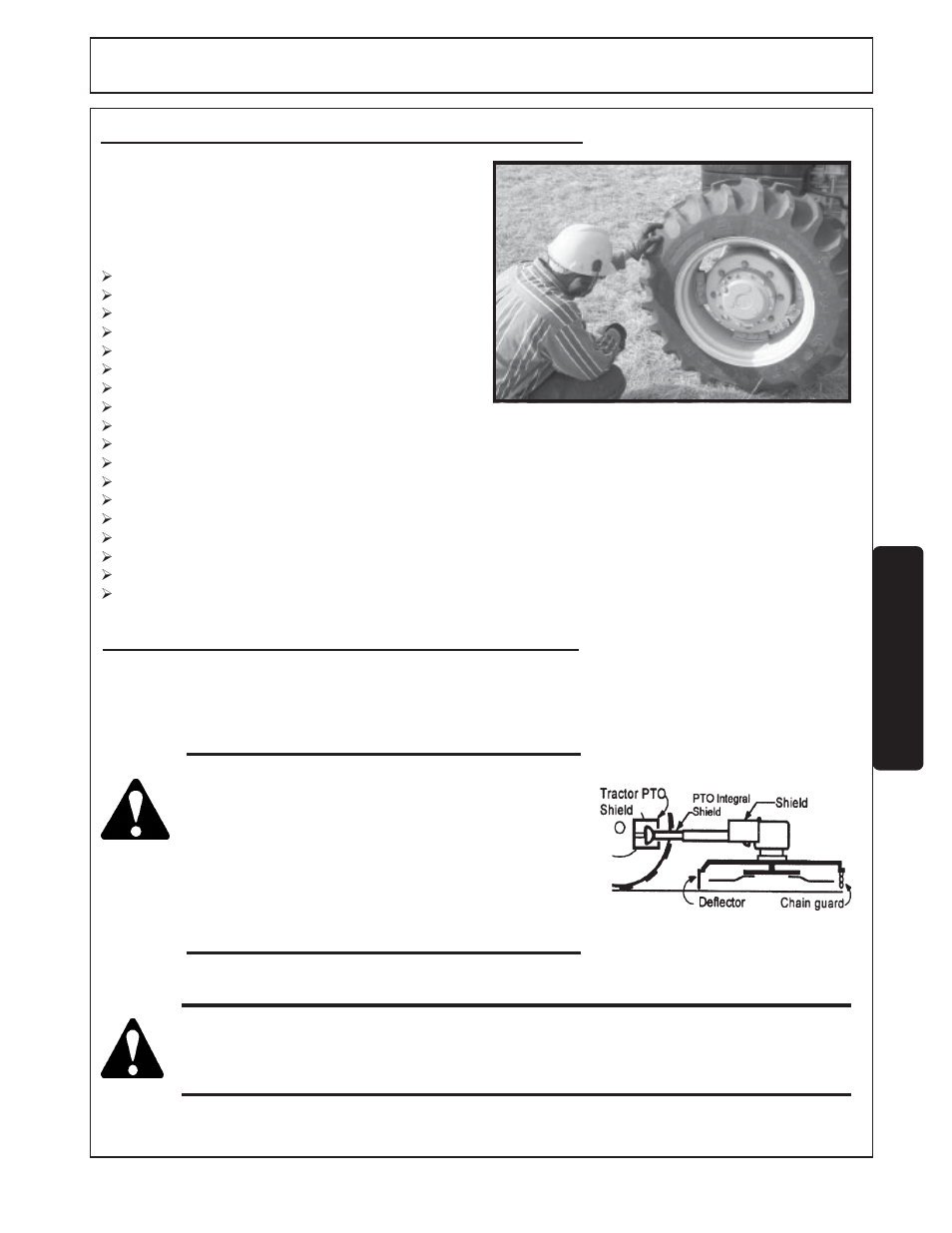 1) tractor pre-operation inspection/service -19, 2) mower pre-operation inspection/service -19, Operation | Servis-Rhino SR15M User Manual | Page 103 / 152