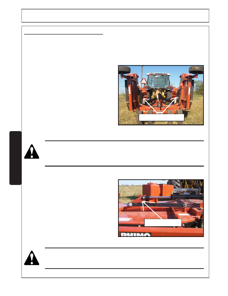 3) operating the mower wings -24, Operation, 3 operating the mower wings | Servis-Rhino SR15M User Manual | Page 108 / 152