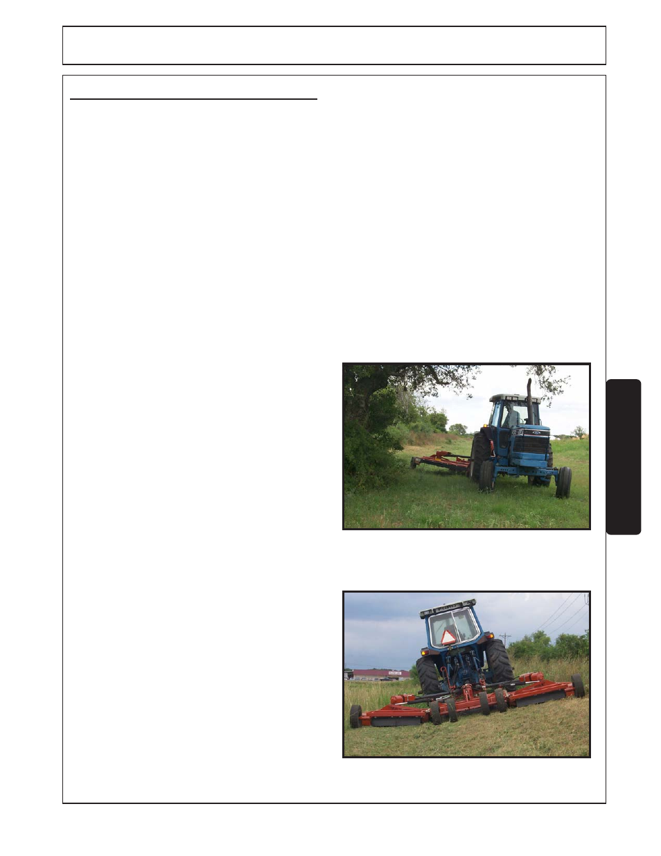 4) driving the tractor and mower -25, Operation | Servis-Rhino SR15M User Manual | Page 109 / 152