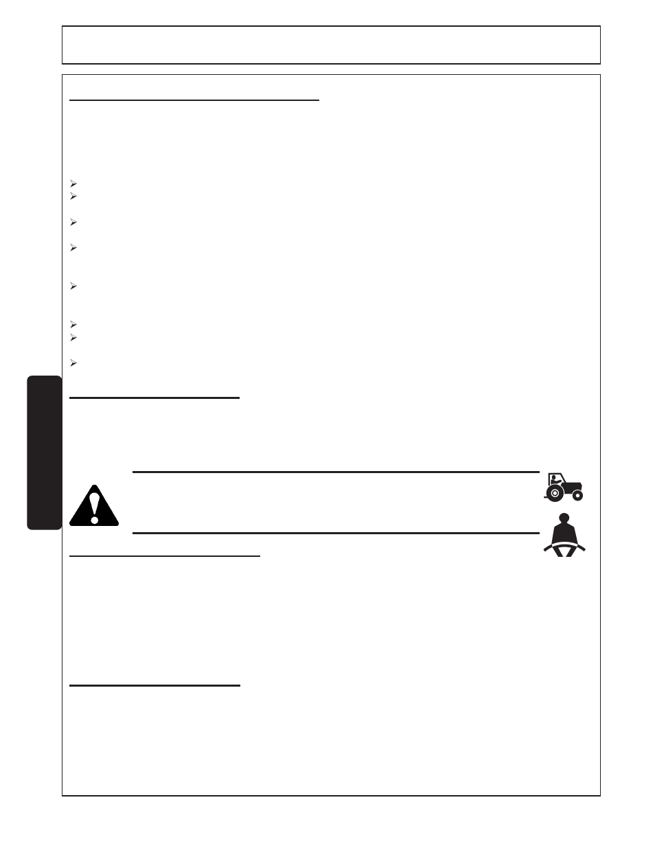 2) tractor requirements -6, 1) rops and seatbelt -6, 2) tractor safety devices -6 | 3) tractor horsepower -6, Operation, Tractor requirements, 3 tractor horsepower, Tractor requirements and capabilities, 2 tractor safety devices 2.1 rops and seat belt | Servis-Rhino SR15M User Manual | Page 90 / 152