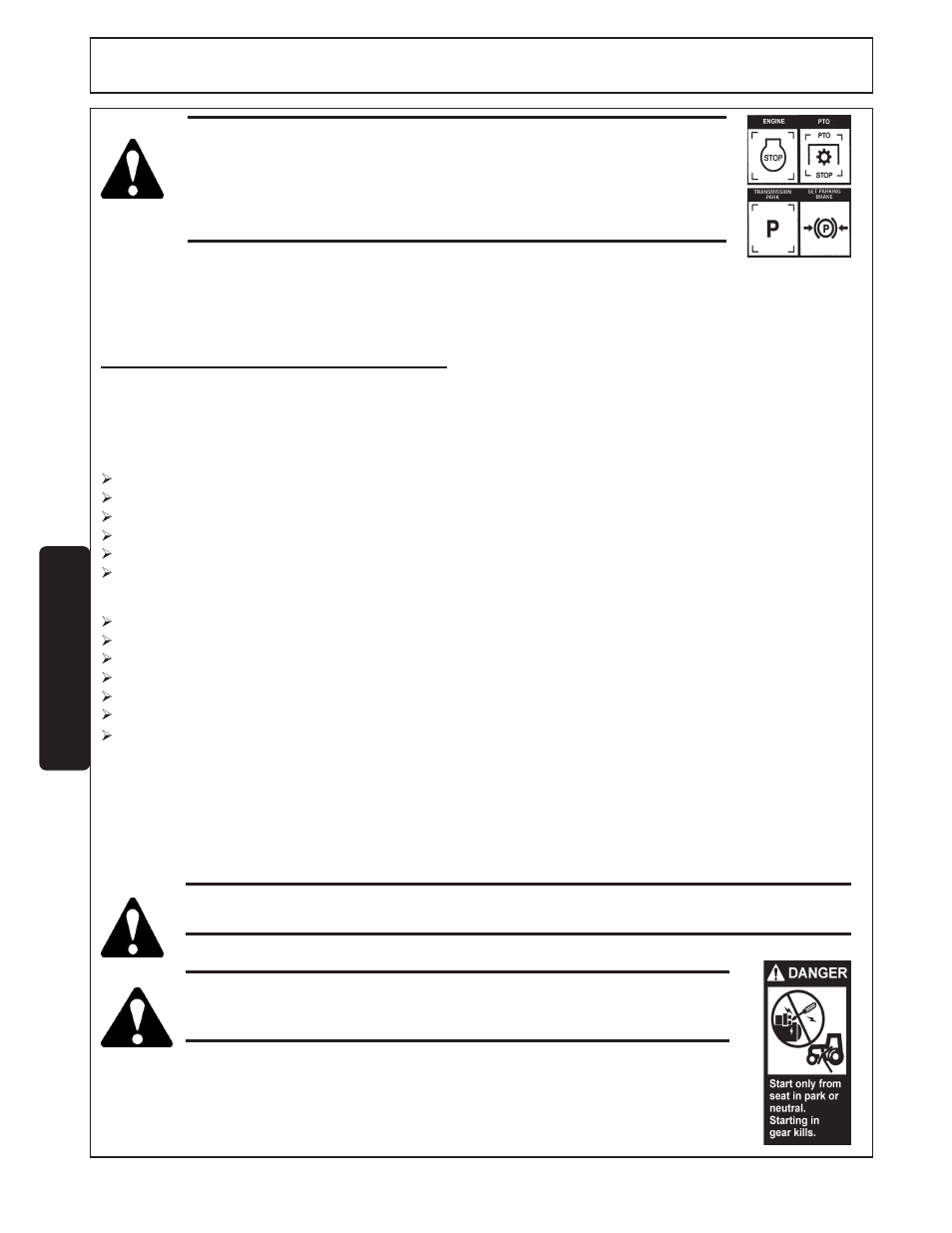 4) starting the tractor -10, Operation, Starting the tractor | Servis-Rhino SR15M User Manual | Page 94 / 152