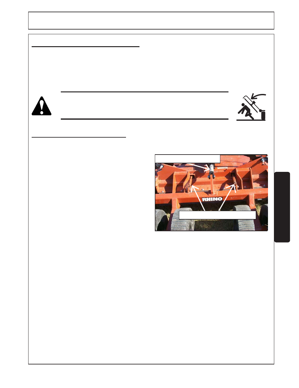 6) setting the mower -13, 1) setting deck height -13, Operation | Setting the mower, 1 setting deck height | Servis-Rhino SR15M User Manual | Page 97 / 152