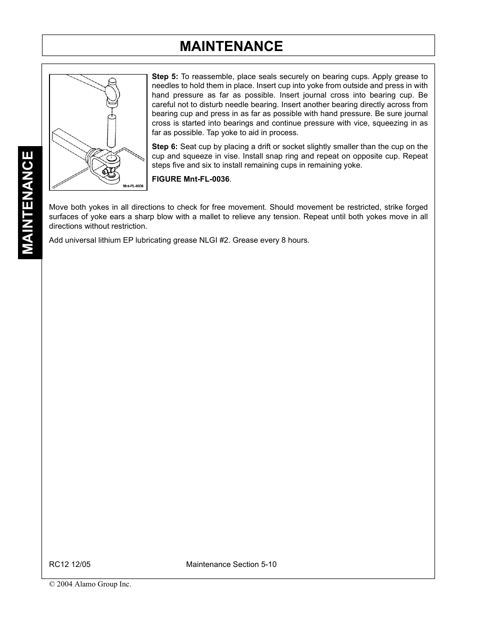 Maintenance | Servis-Rhino RC-12 User Manual | Page 90 / 94