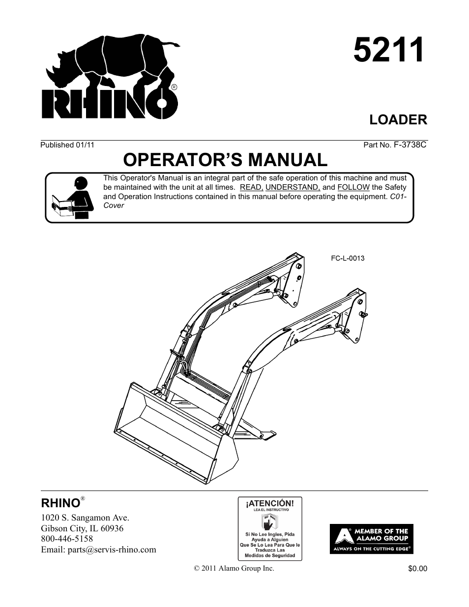 Servis-Rhino 5211 User Manual | 108 pages
