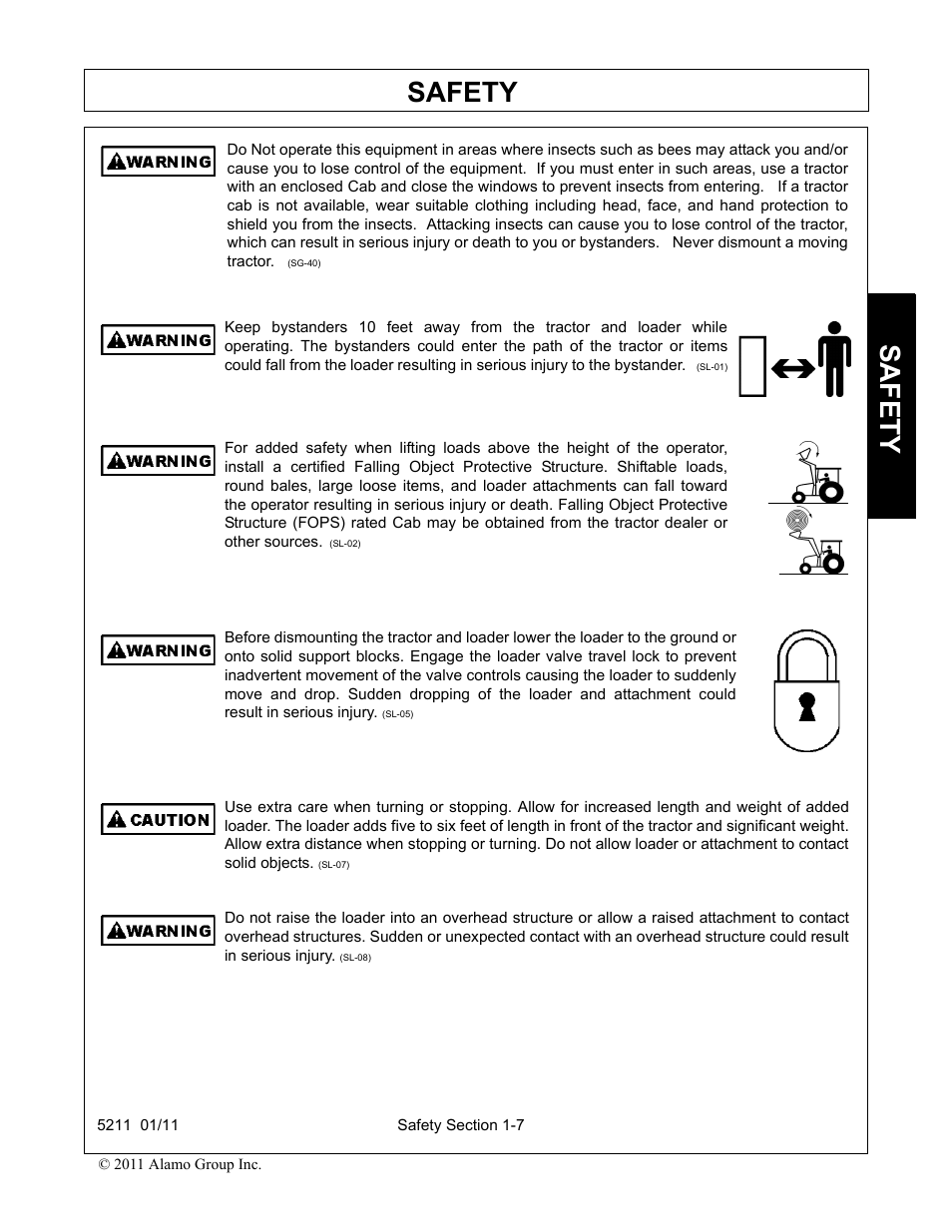 Safety | Servis-Rhino 5211 User Manual | Page 11 / 108
