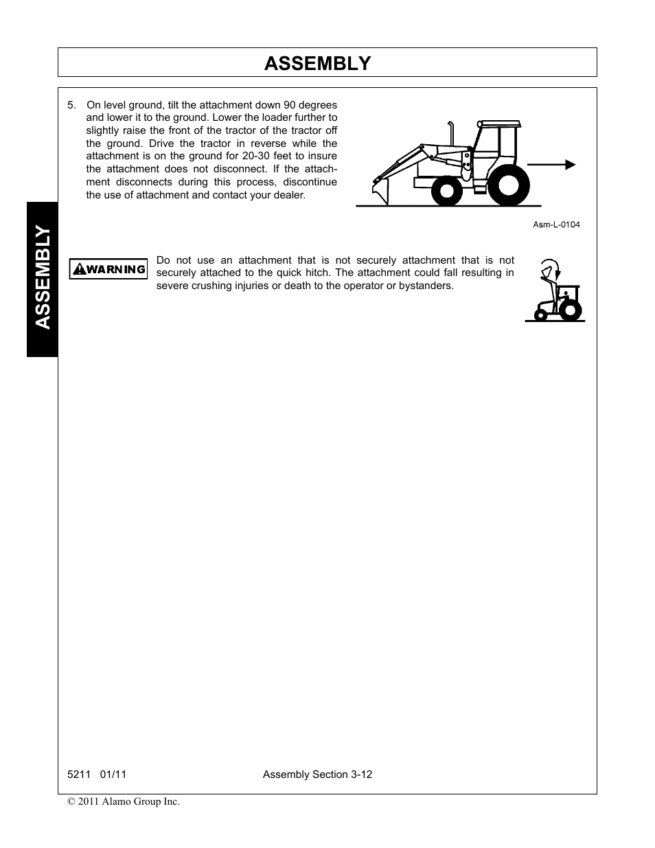Assembly, Assembl y | Servis-Rhino 5211 User Manual | Page 48 / 108