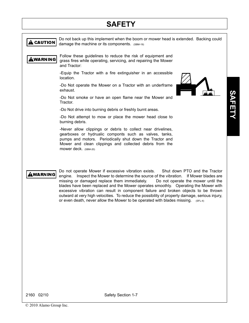 Safety | Servis-Rhino 2160 User Manual | Page 13 / 152