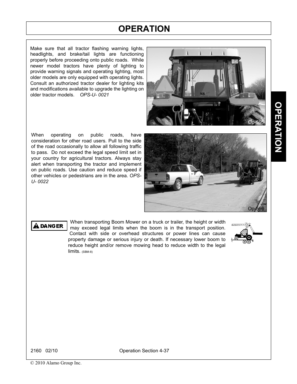 Operation, Opera t ion | Servis-Rhino 2160 User Manual | Page 135 / 152