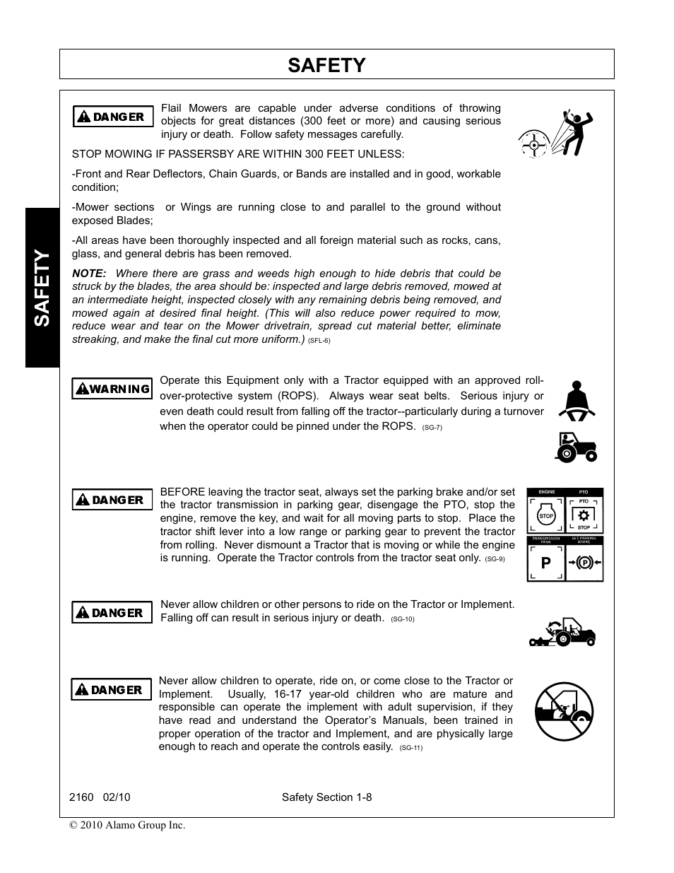 Safety | Servis-Rhino 2160 User Manual | Page 14 / 152