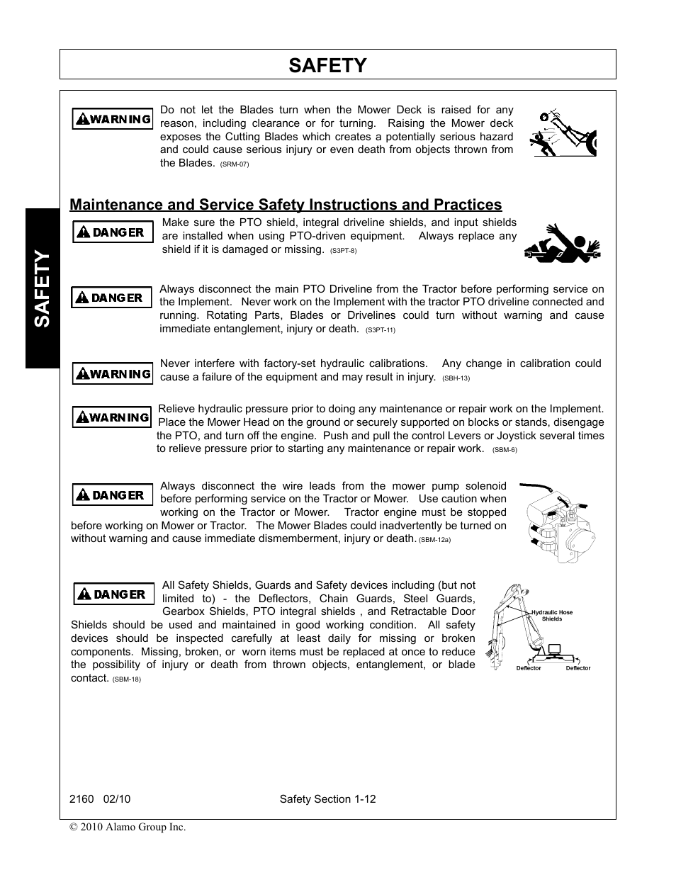 Safety | Servis-Rhino 2160 User Manual | Page 18 / 152