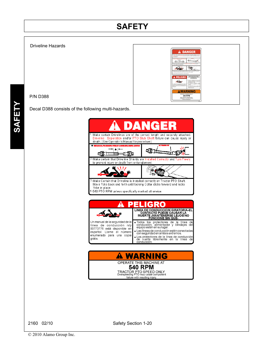 Safety | Servis-Rhino 2160 User Manual | Page 26 / 152