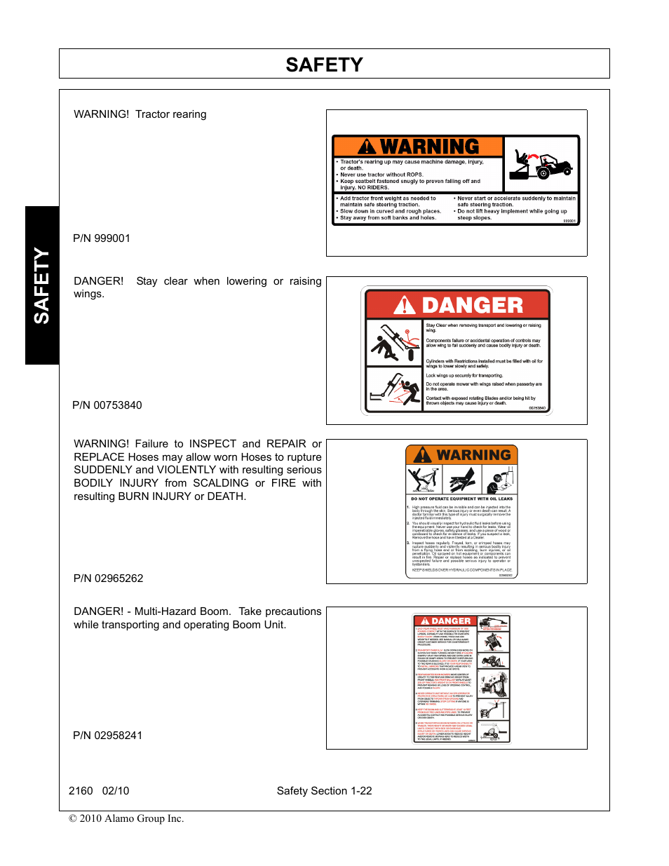 Safety | Servis-Rhino 2160 User Manual | Page 28 / 152
