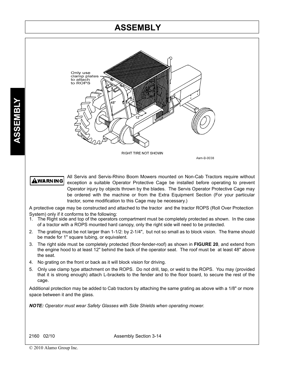 Assembly, Assembl y | Servis-Rhino 2160 User Manual | Page 96 / 152