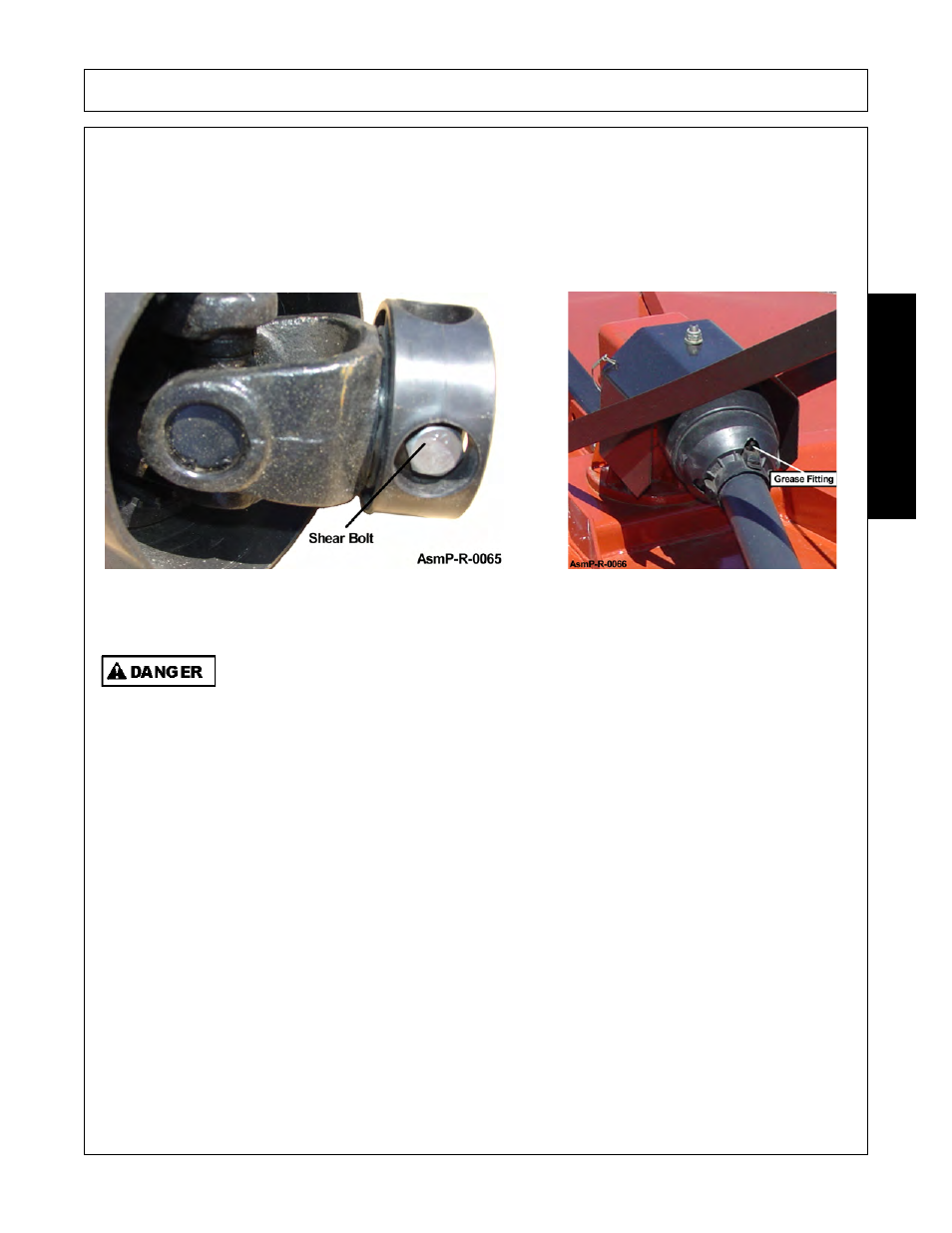 Shear bolt or slip clutch driveline installation, Assembly, Assembl y | Servis-Rhino RHINO EC72 User Manual | Page 83 / 144