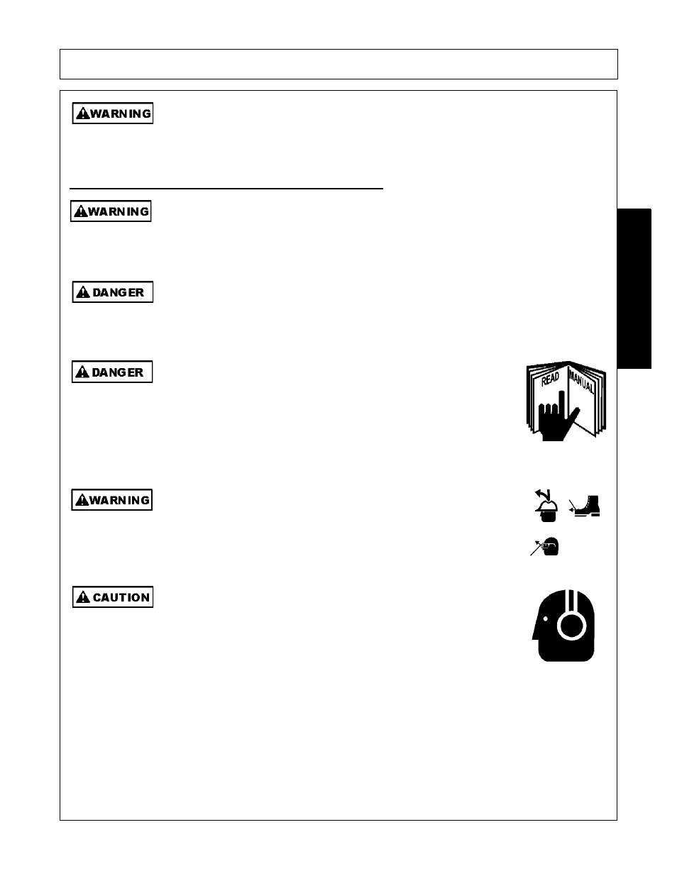 Operator safety instructions and practices, Operator safety instructions and practices -3, Safety | Servis-Rhino RHINO EC72 User Manual | Page 9 / 144