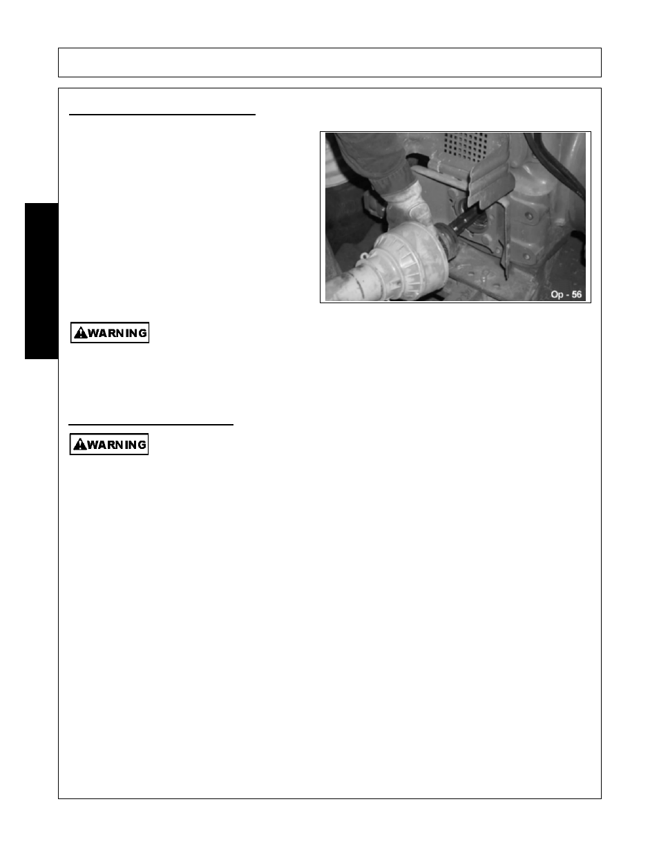 Driveline attachment, 3 driveline length check, Operation | Opera t ion | Servis-Rhino RHINO EC72 User Manual | Page 98 / 144