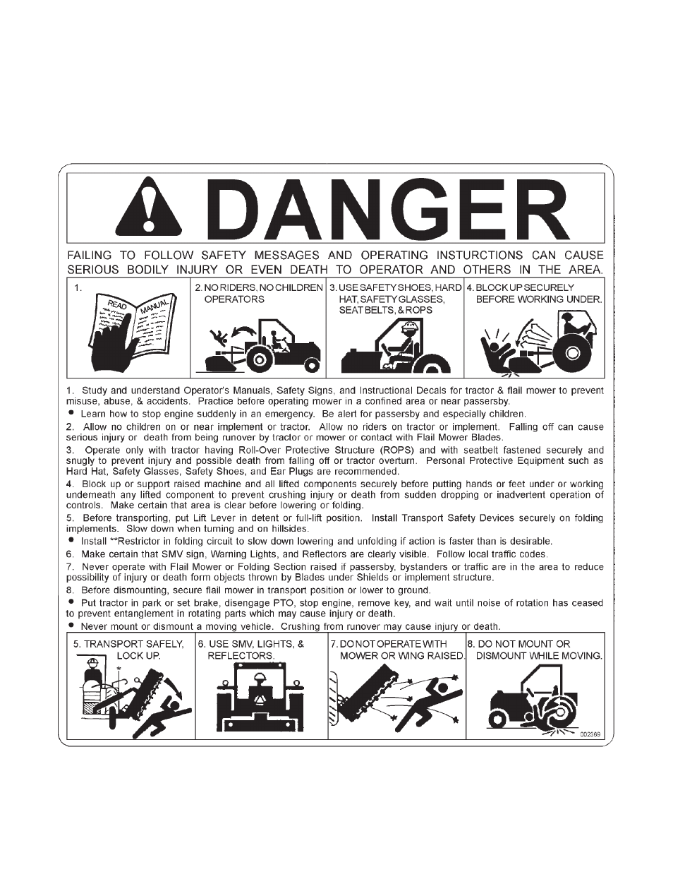 Servis-Rhino ROTARY MOWER SE4 User Manual | Page 2 / 21