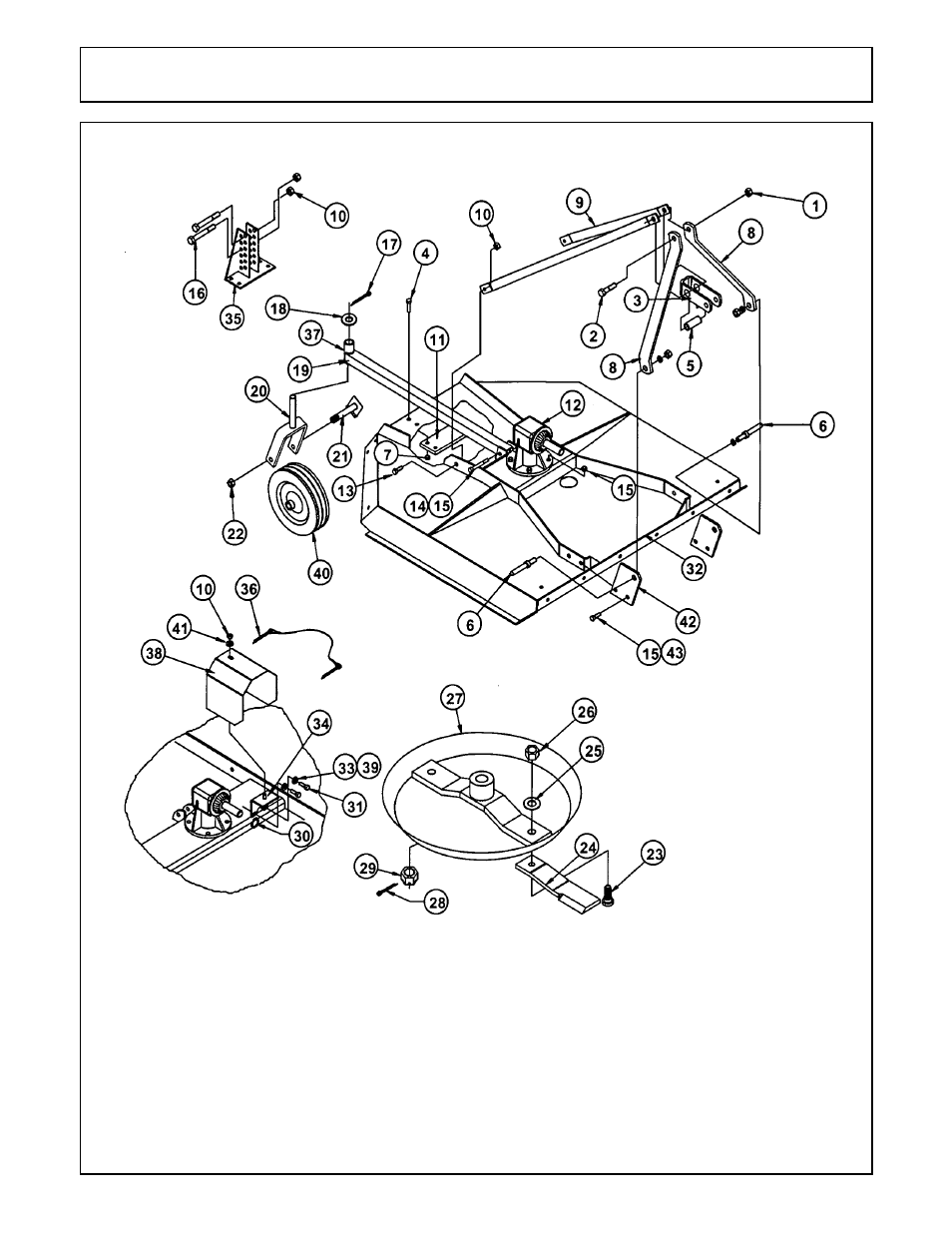 Main assembly | Servis-Rhino ROTARY MOWER SE4 User Manual | Page 6 / 21