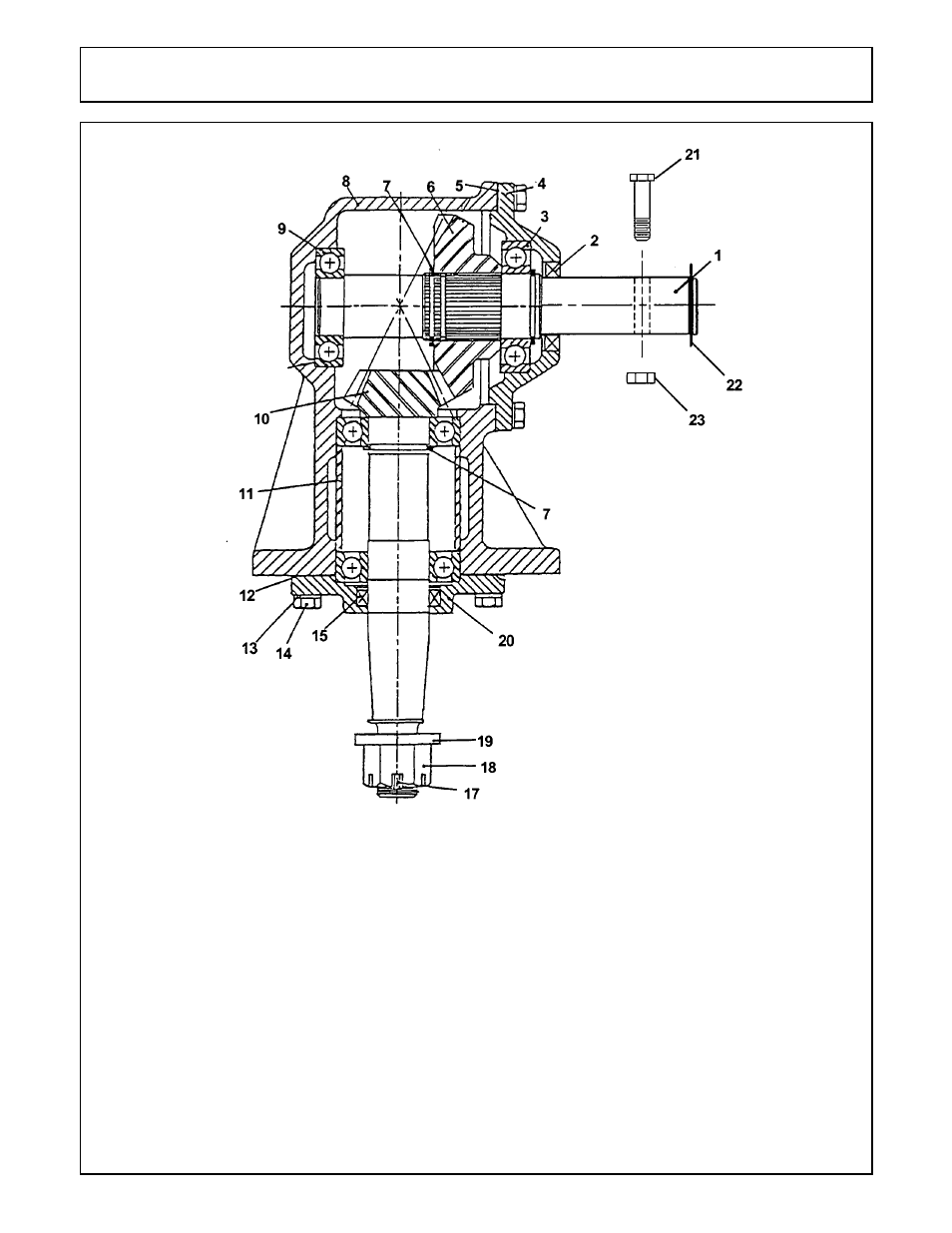 Gearbox assembly | Servis-Rhino ROTARY MOWER SE4 User Manual | Page 8 / 21