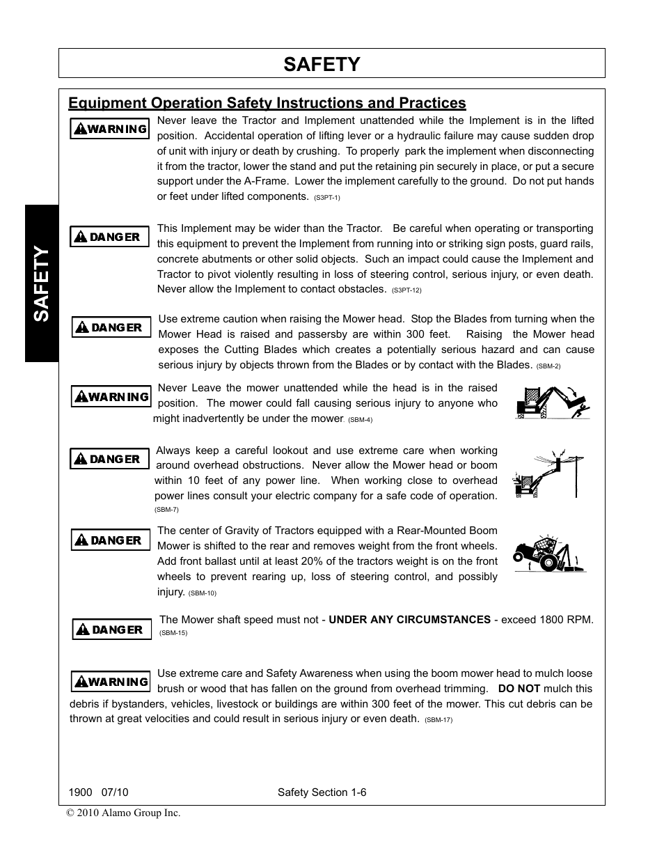 Safety | Servis-Rhino 1900 User Manual | Page 12 / 154