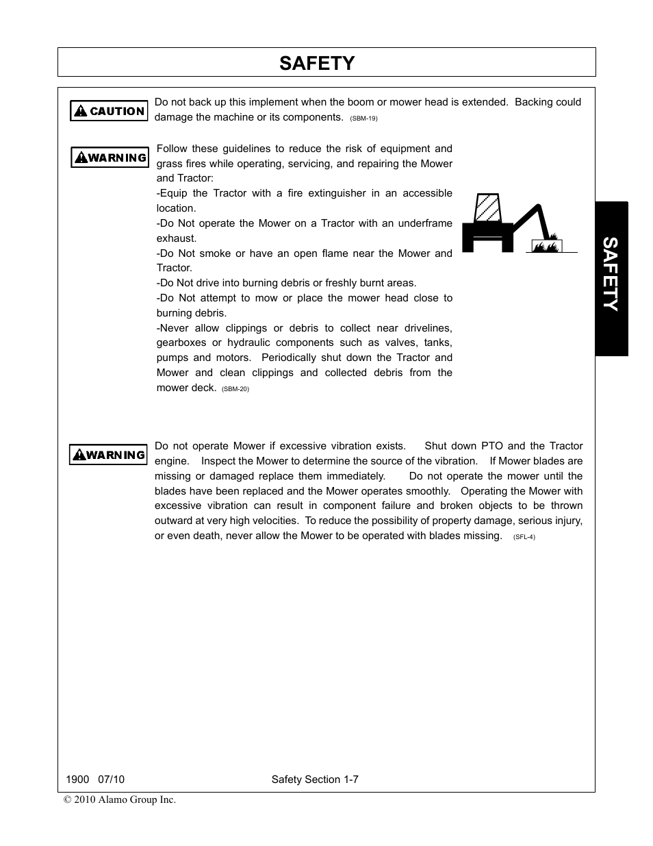 Safety | Servis-Rhino 1900 User Manual | Page 13 / 154