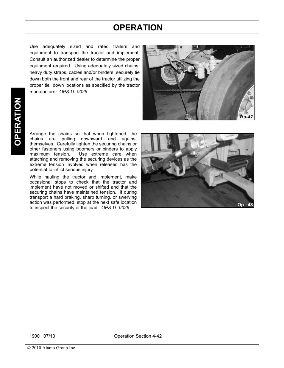 Operation, Opera t ion | Servis-Rhino 1900 User Manual | Page 140 / 154