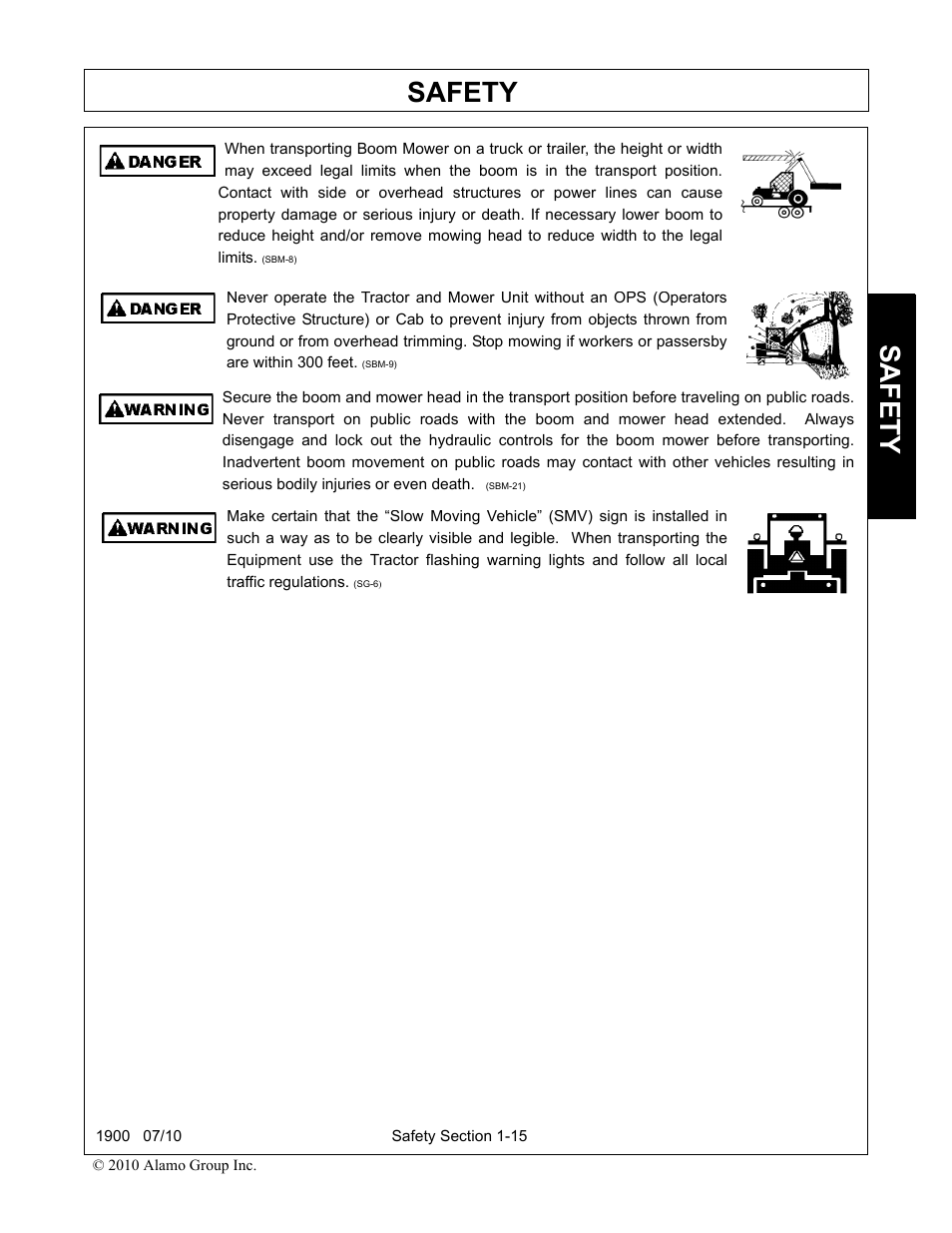 Safety | Servis-Rhino 1900 User Manual | Page 21 / 154