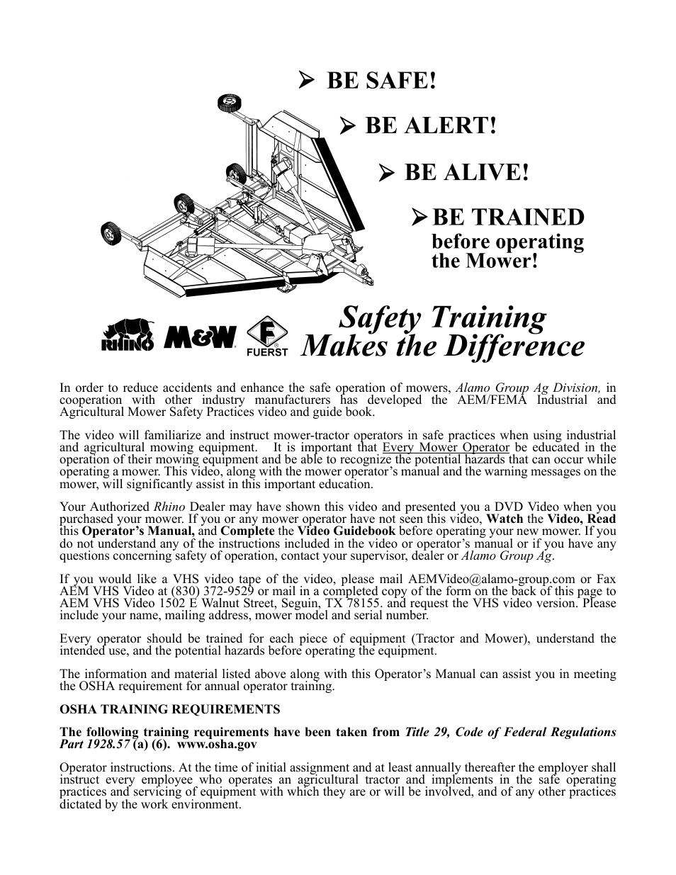 Servis-Rhino 1900 User Manual | Page 3 / 154