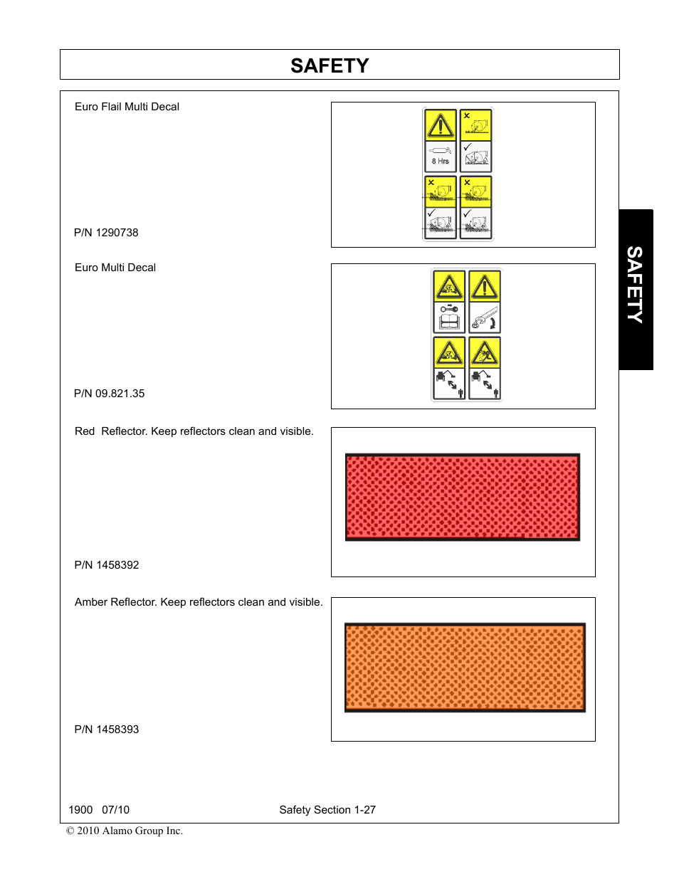 Safety | Servis-Rhino 1900 User Manual | Page 33 / 154