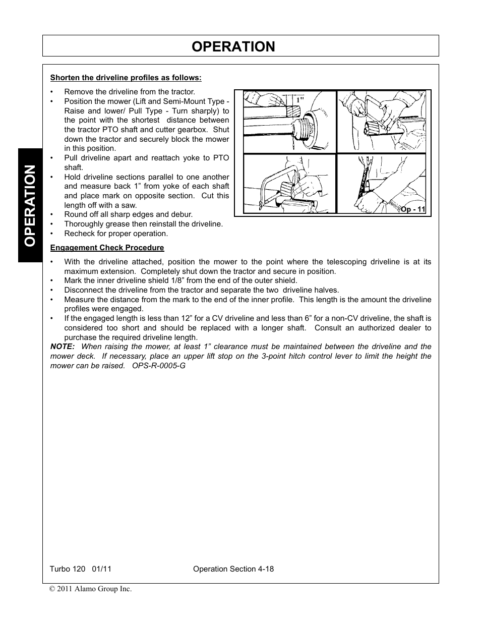 Operation, Opera t ion | Servis-Rhino TURBO120 User Manual | Page 128 / 202