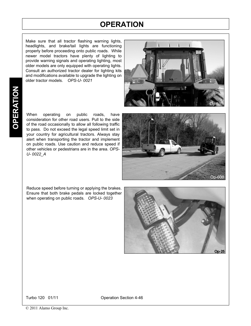 Operation, Opera t ion | Servis-Rhino TURBO120 User Manual | Page 156 / 202