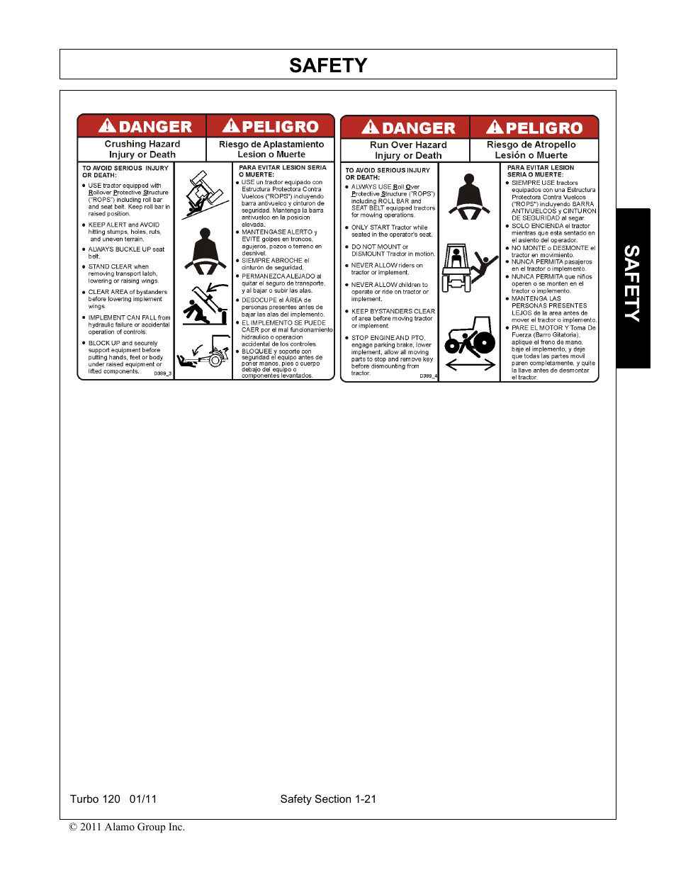 Safety | Servis-Rhino TURBO120 User Manual | Page 31 / 202