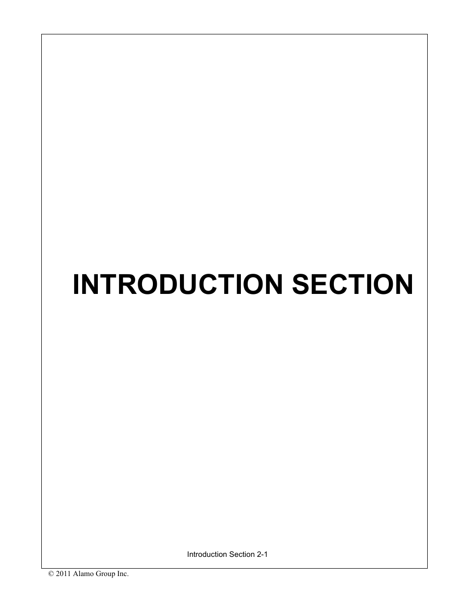 Introduction section, Introduction section -1 | Servis-Rhino TURBO120 User Manual | Page 93 / 202