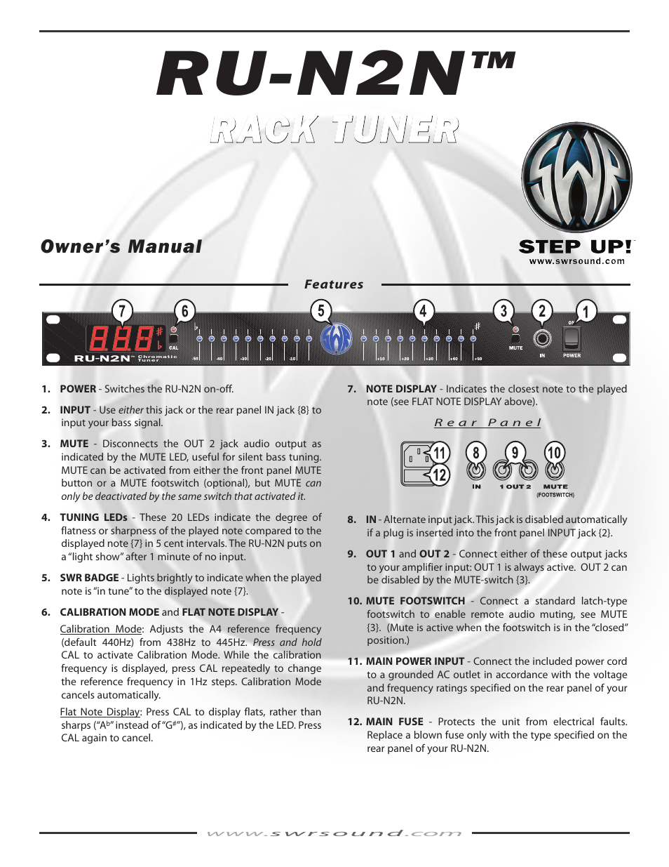 SWR Sound PR 644 User Manual | 2 pages