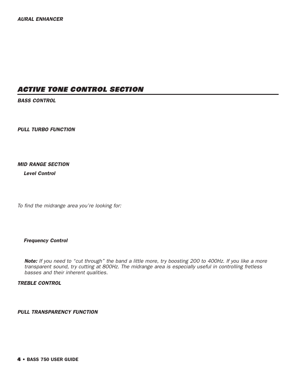 SWR Sound 750 User Manual | Page 6 / 12