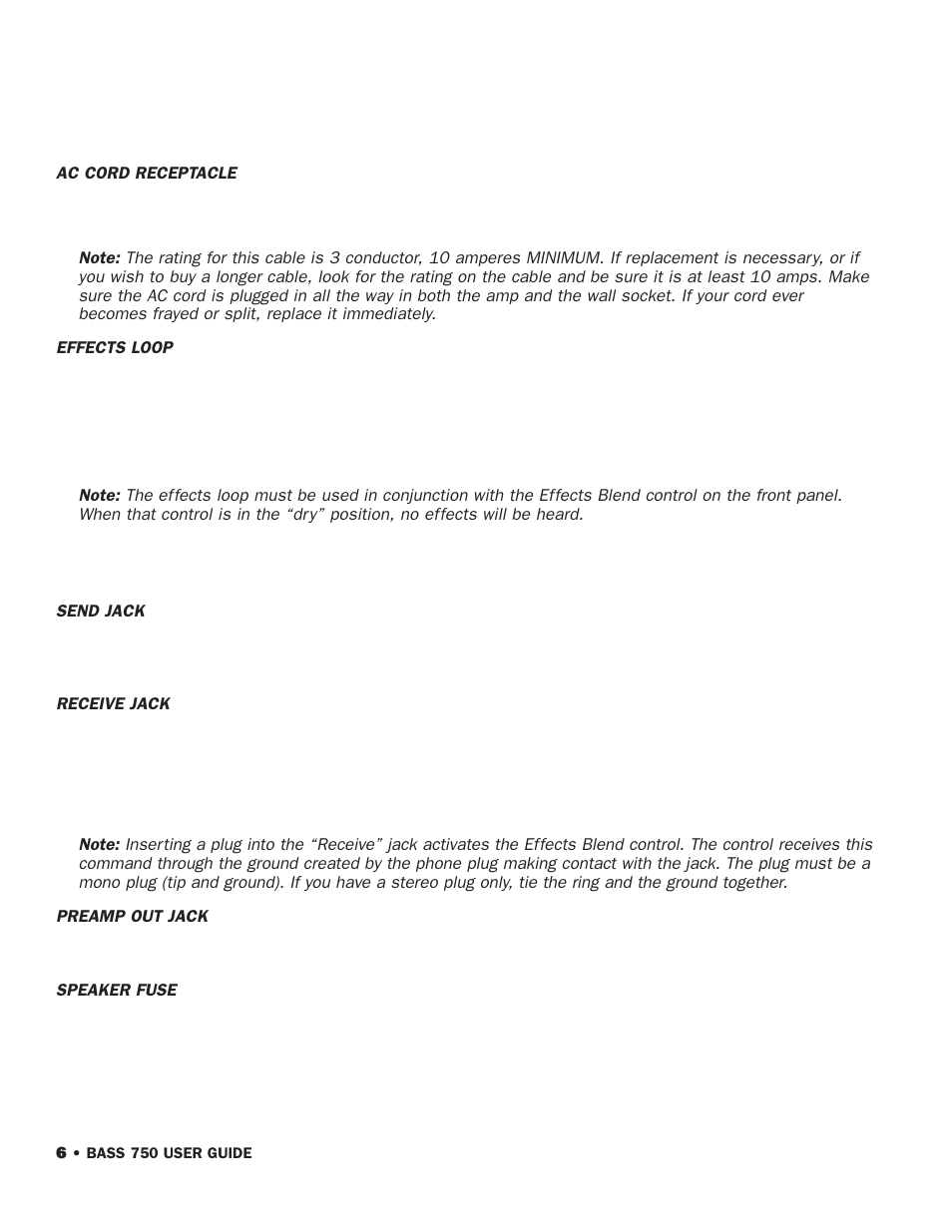 SWR Sound 750 User Manual | Page 8 / 12
